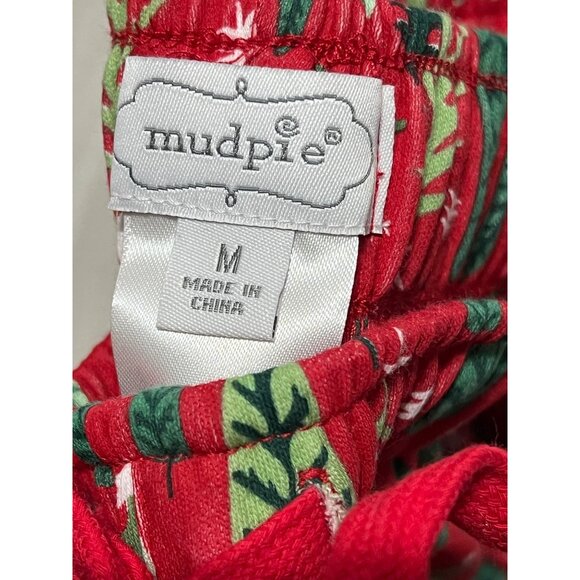 Mud Pie Christmas tree pajamas pants NWT Mens Medium red green pants PJs - Picture 5 of 6